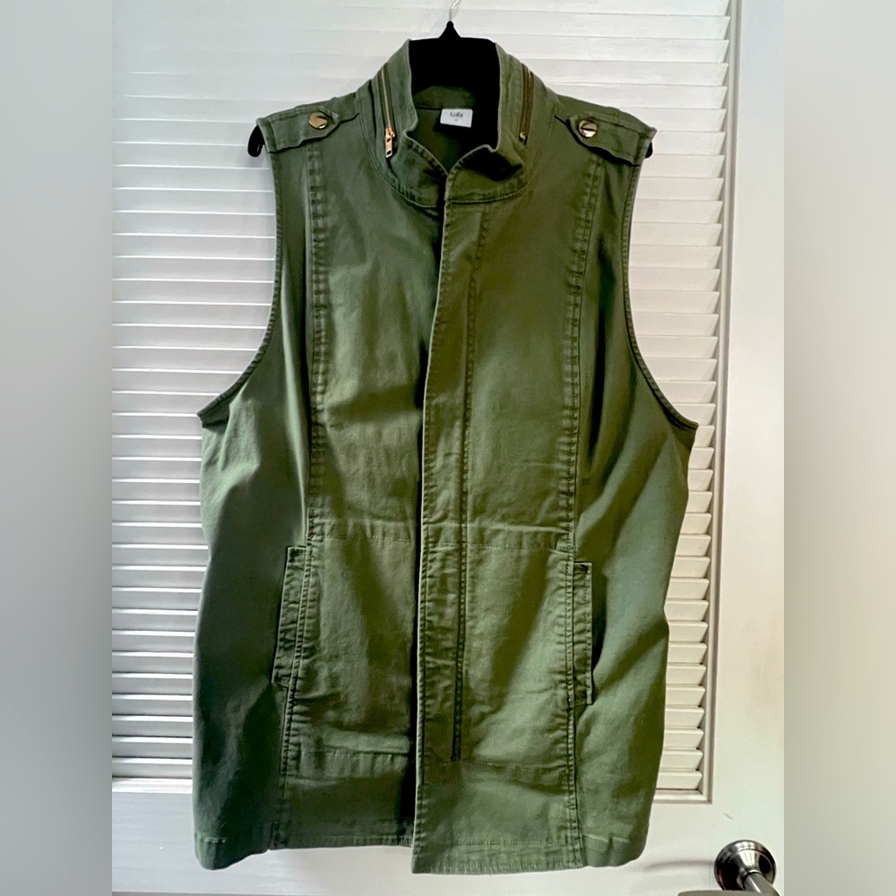 CAbi Explorer Olive Green Military-Style Vest